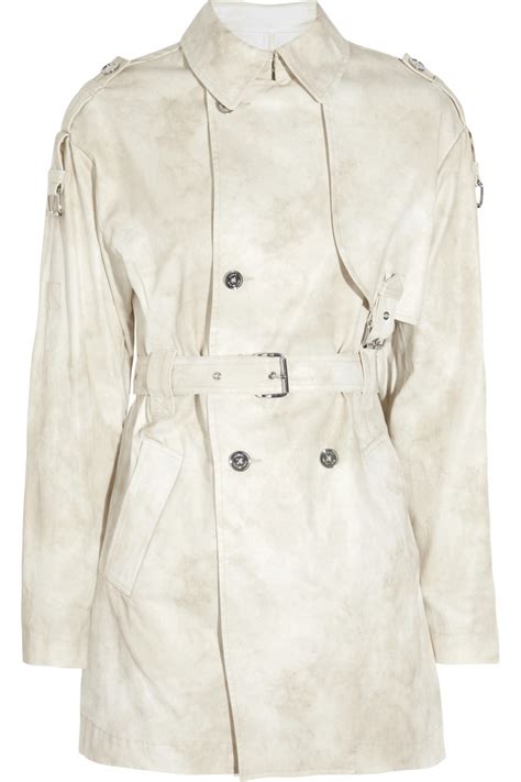 michael michael kors cotton twill trench coat|michael kors trench coat women.